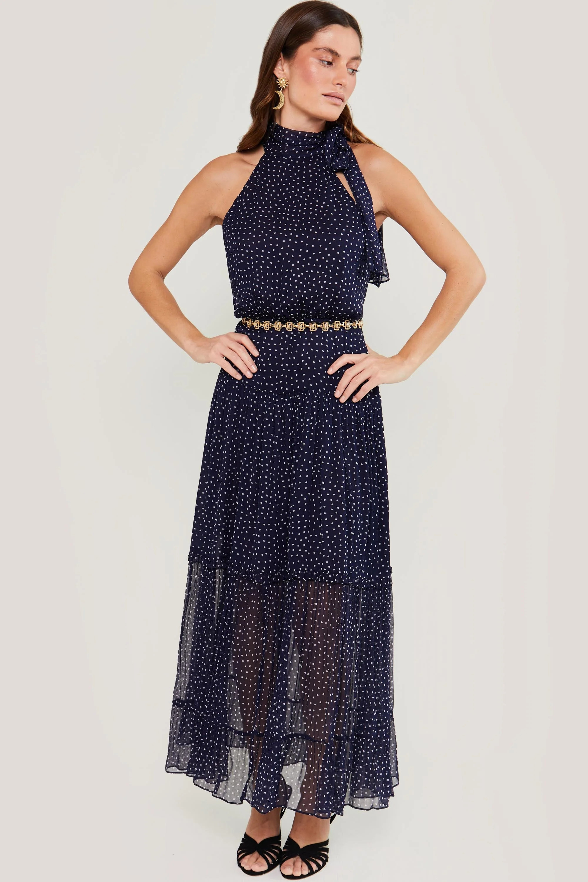 Abi - Mini Navy Polka Dot | Rixo