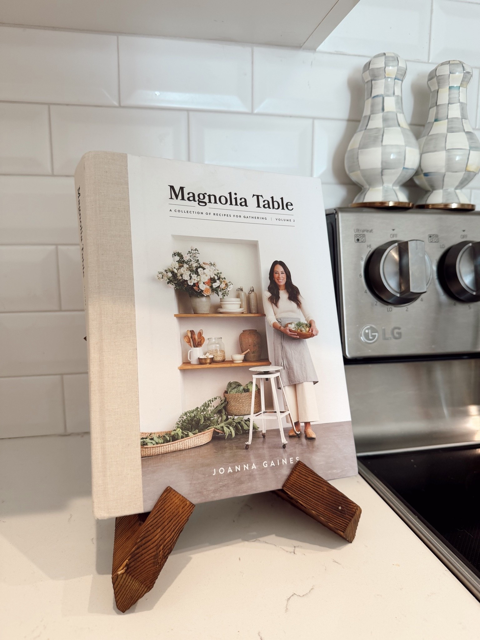 one of my favorite little kitchen details lately ✨ linked my amazon cookbook holder because it makes my kitchen feel so much cuter ~ currently holding my Magnolia Table cookbook that i’m obsessed with 🤍

#LTKfoodie #LTKHome #LTKSaleAlert