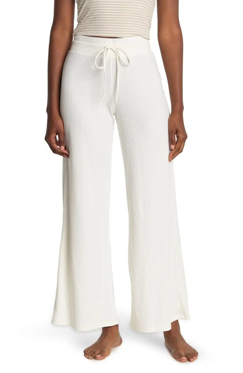 Ribbed Drawstring Waist Pajama Pants | Nordstromrack | Nordstrom Rack