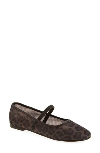 Madewell The Greta Leopard Mesh Ballet Flat in Light Chestnut Multi at Nordstrom Rack, Size 5 | Nordstrom Rack