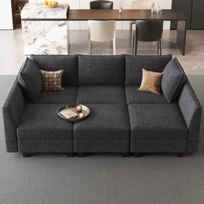 Aurora Chenille Sofa Bed Storage Sleeper Convertible Modular Sofa Sectional Couch With Detachable Washable Cushion For Livingroom Bedroom | Wayfair North America