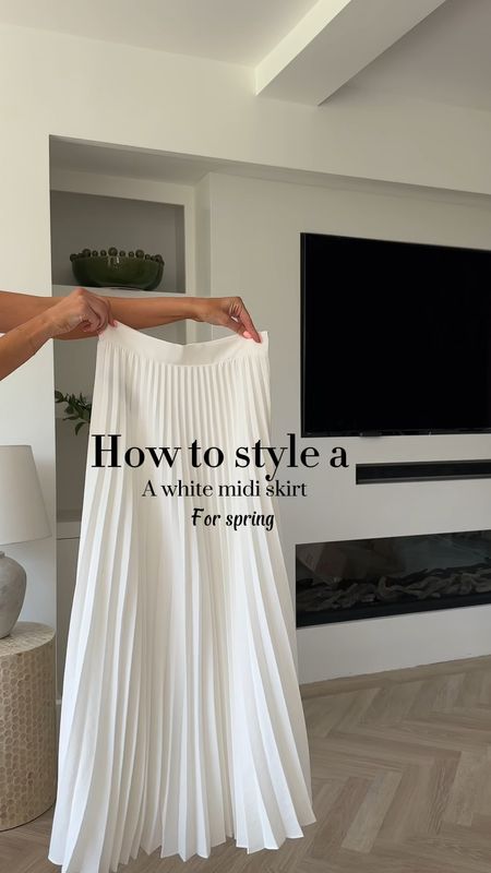 Drying a white midi skirt for spring 
I’m wearing size 8


#LTKspring