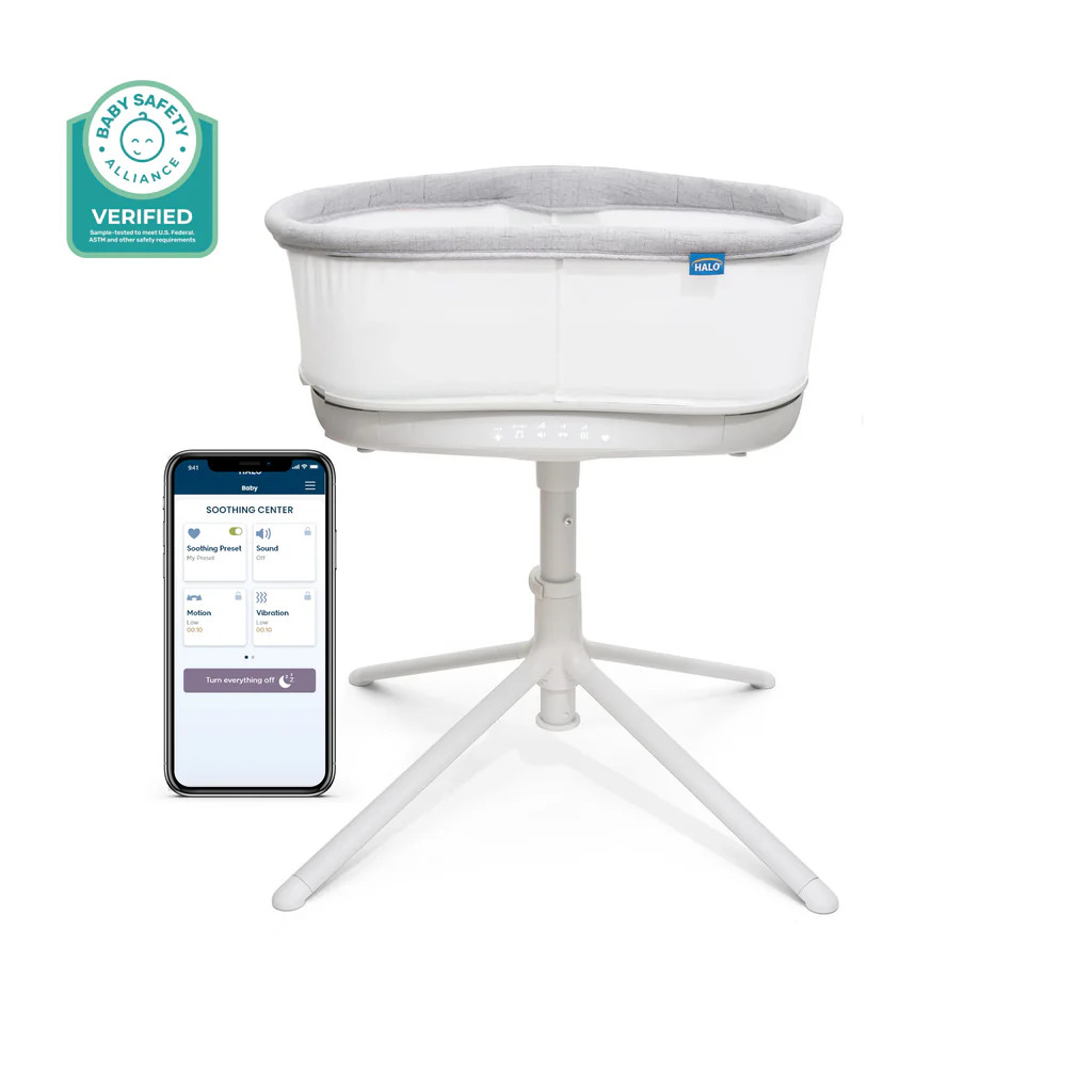 BassiNest® Connected Swivel Sleeper 3.0 - Smart Bassinet | Halo Sleep
