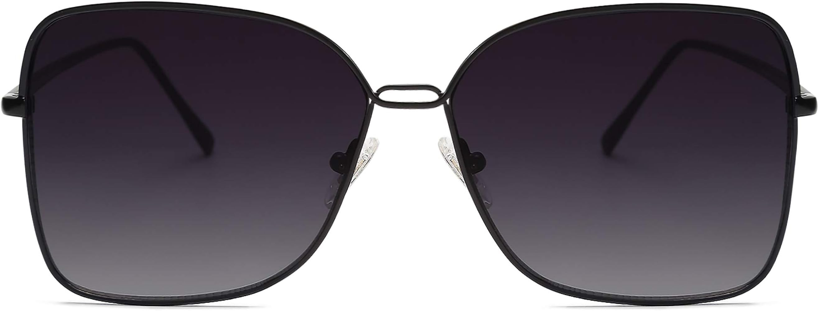 SOJOS Classic Square Oversized Sunglasses for Women Big Large Designer Style Sunnies SJ1082 | Amazon (US)