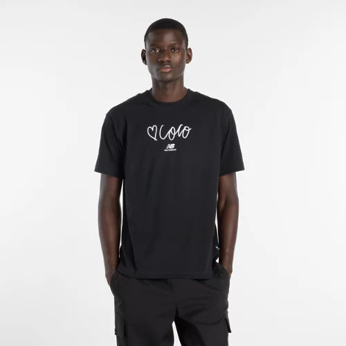 New Balance Men's Love Coco Gauff T-Shirt - Black (Size L) | New Balance Athletics, Inc.