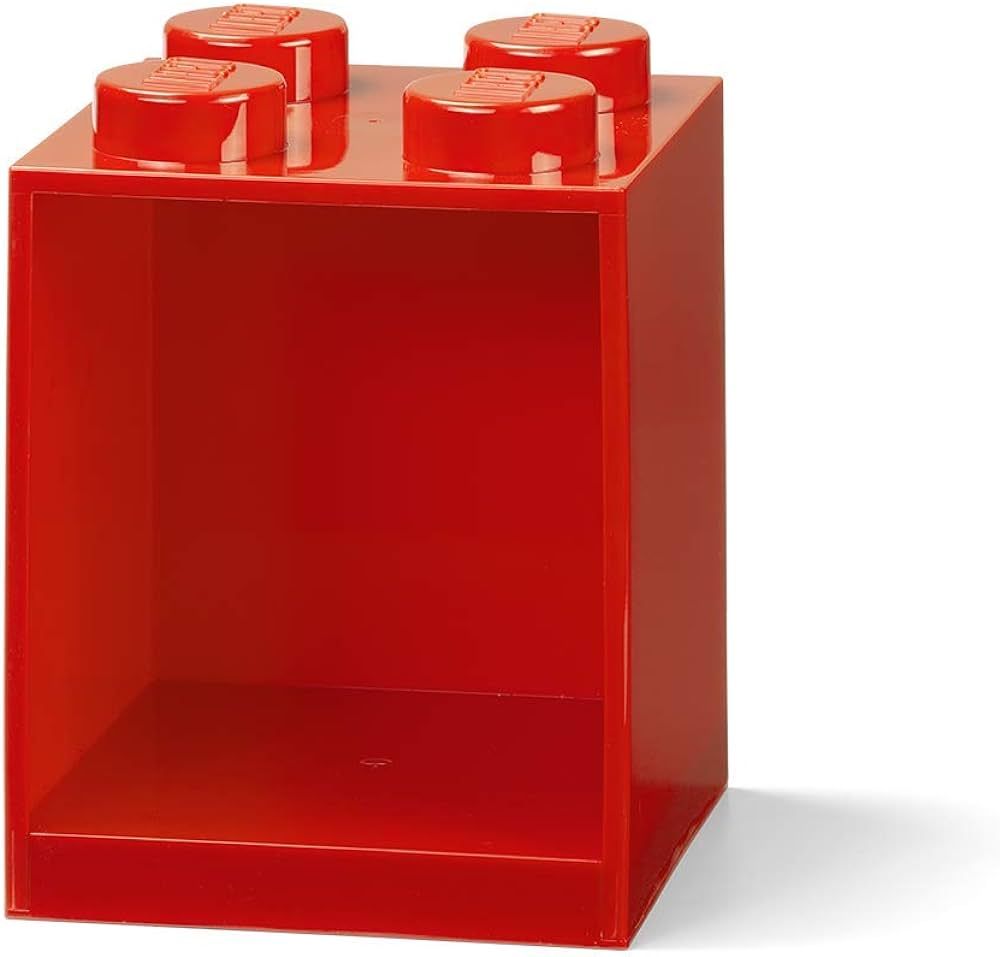 ROOM Copenhagen Lego Brick Shelf, 4 Stud, Red | Amazon (US)