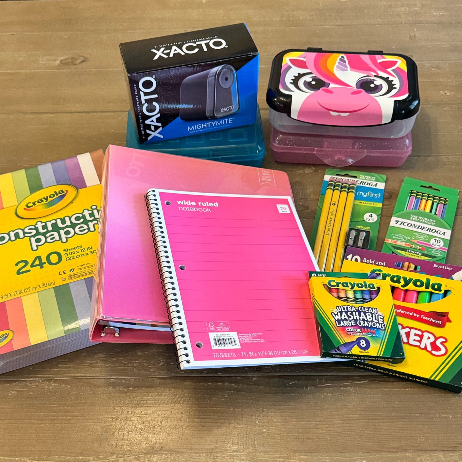 Back to School Supplies from Target 

kindergarten school supplies | preschool supplies | markers | construction paper | pencils | pencils sharpener | notebooks | unicorn school supplies | pencil box | storage box

#LTKBacktoSchool #LTKKids #LTKFamily