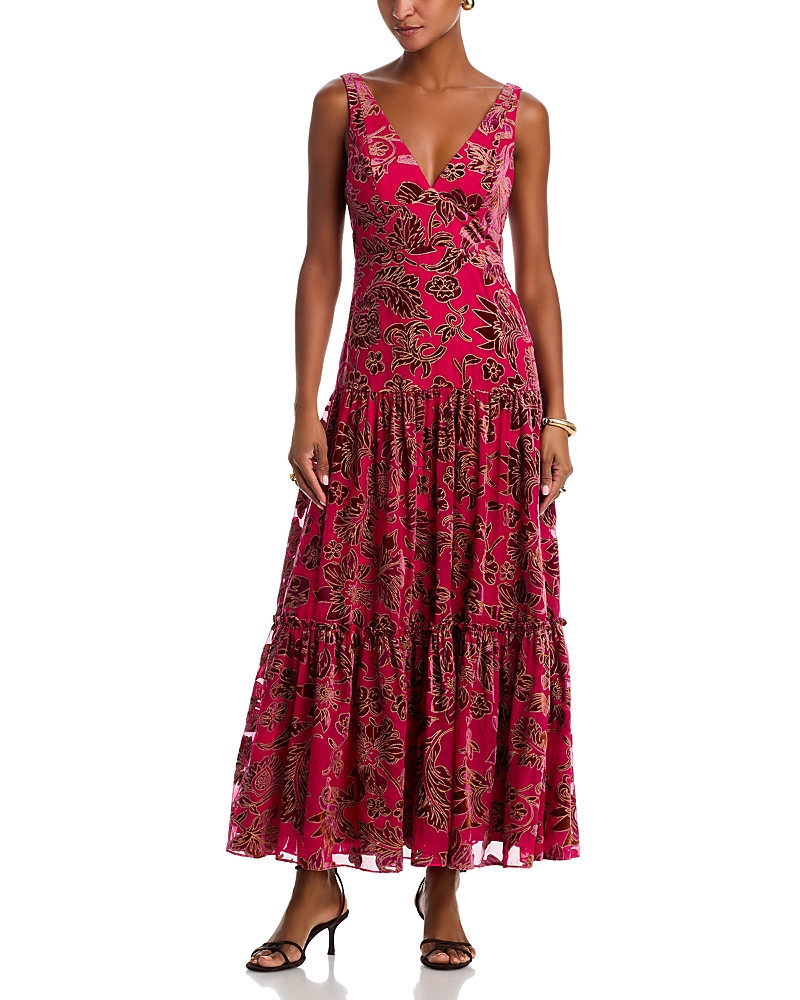 Aqua Velvet Burnout Guest of Maxi Dress - Exclusive | Bloomingdale's (US)