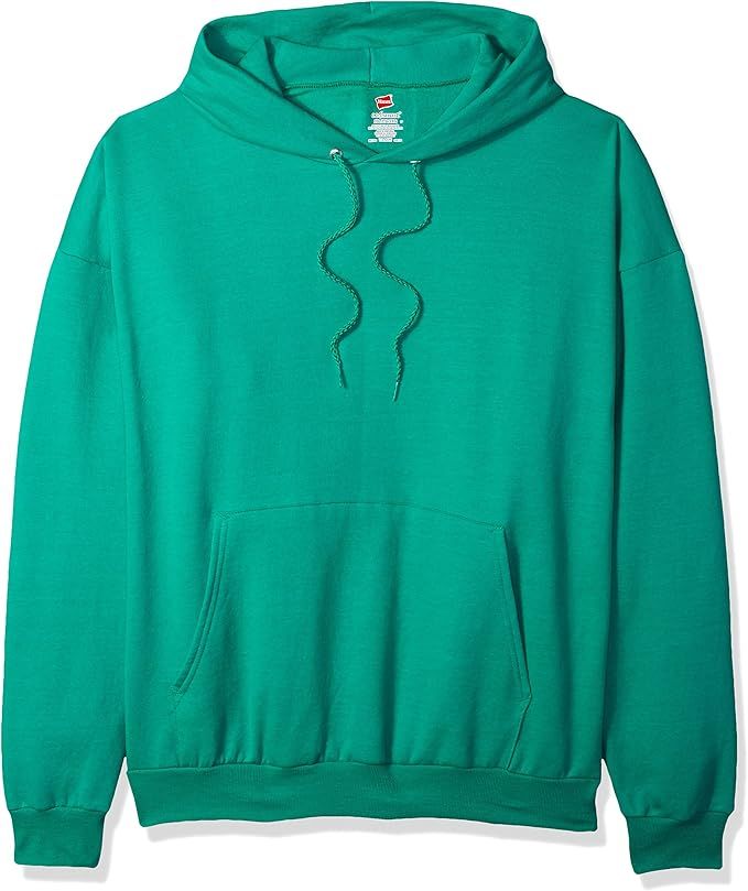 Hanes Mens Pullover Ecosmart Fleece Hooded Sweatshirt | Amazon (US)