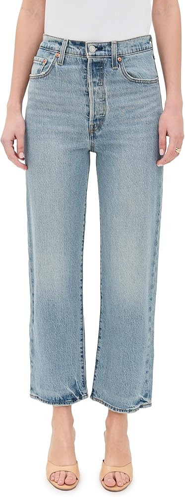 Levi's Womens Premium Ribcage Straight Ankle Jeans | Amazon (US)