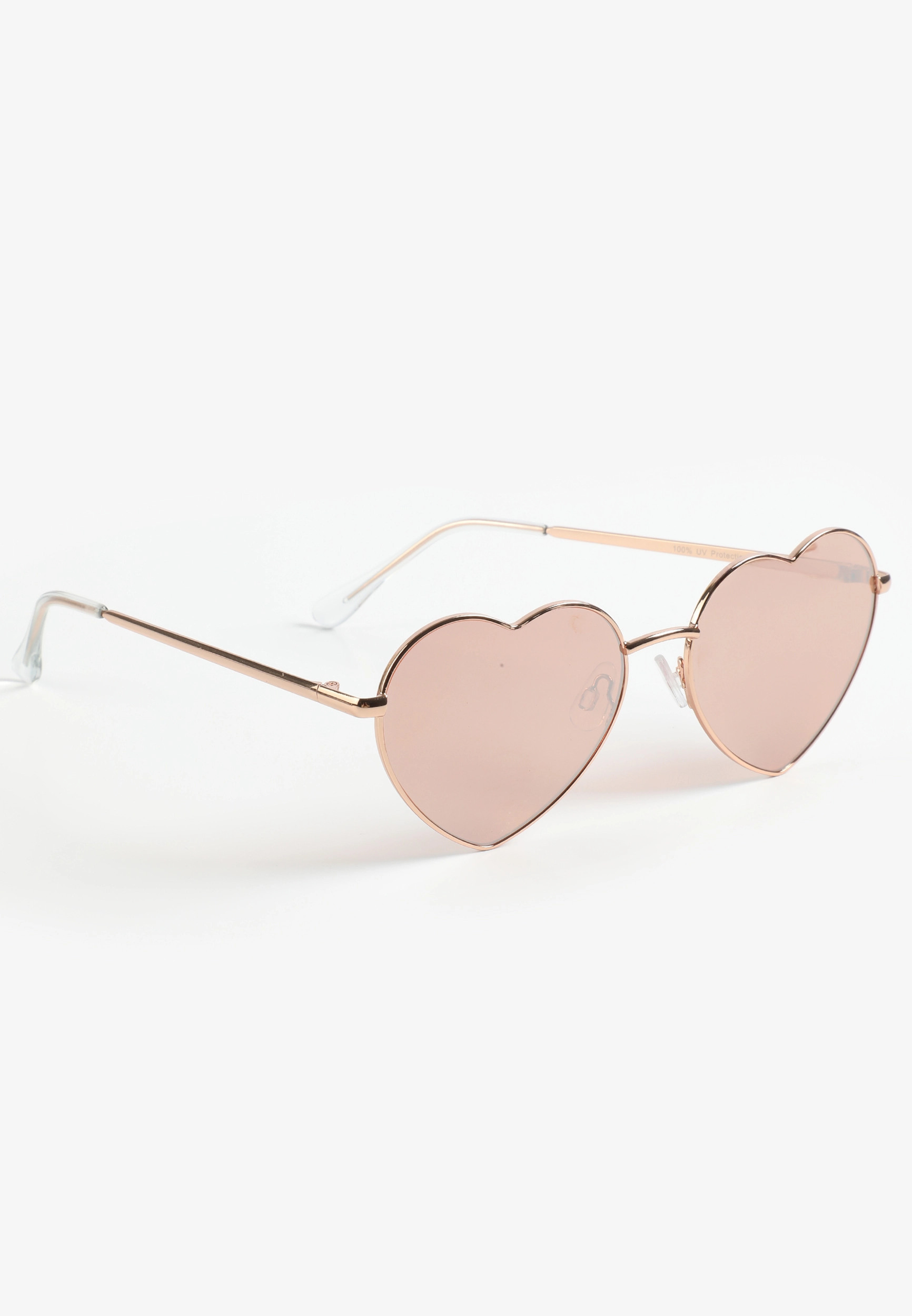 Maurices Women's Rose Gold Heart Shaped Sunglasses | Maurices