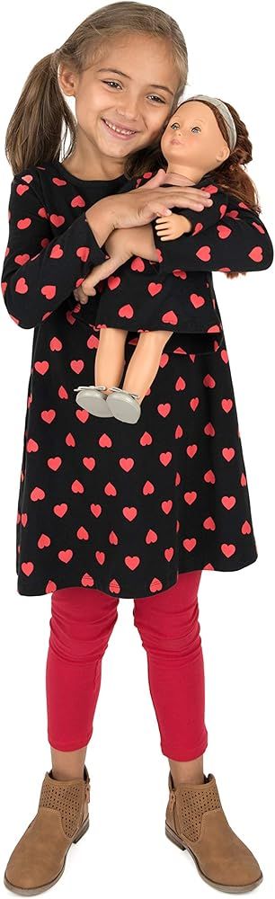 Kids & Toddler Dress Matching Doll & Girls Dress 100% Cotton Variety of Styles (Size 2-14 Years) | Amazon (US)
