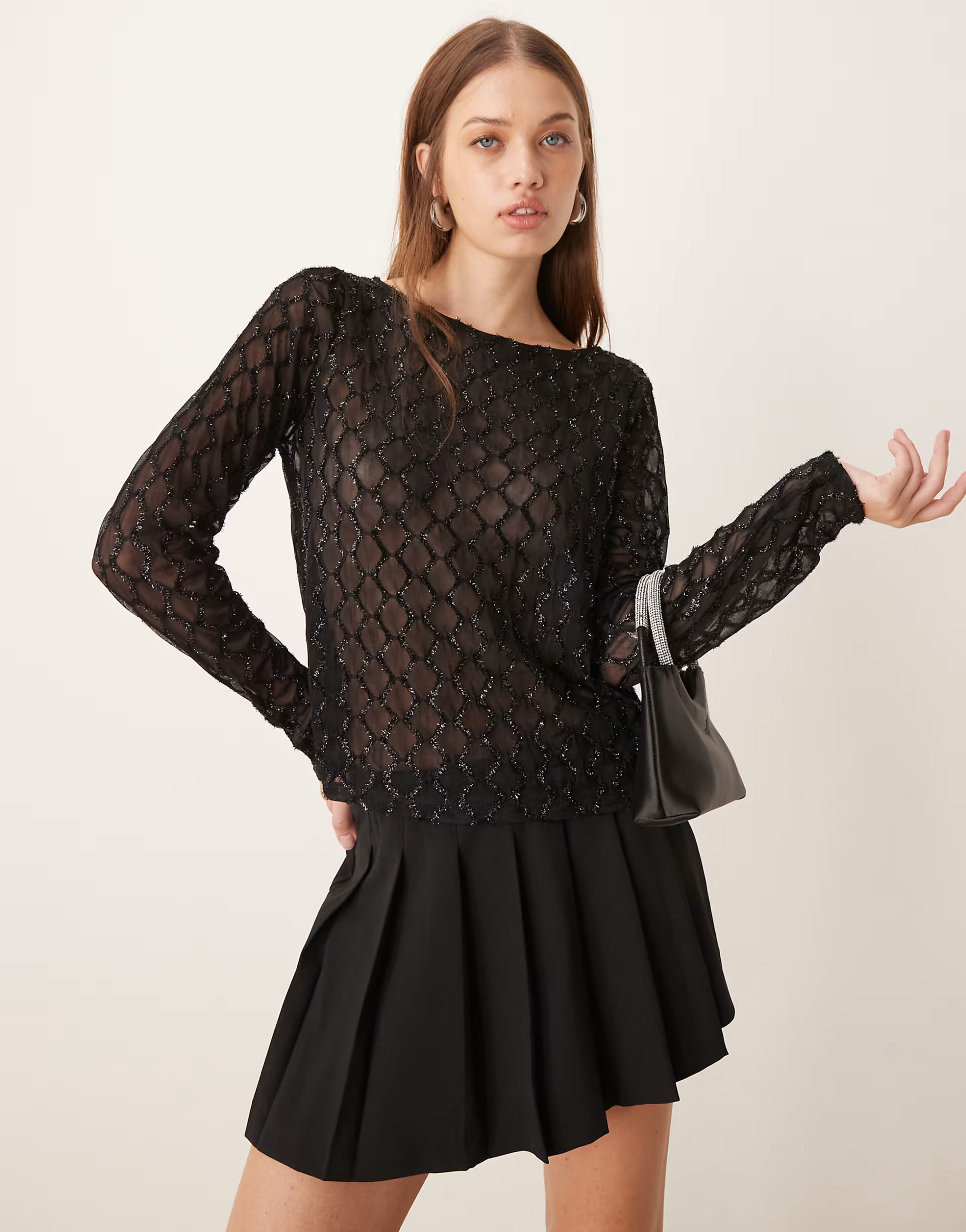 ASOS DESIGN tailored mini skort with pleated wrap detail in black | ASOS (Global)