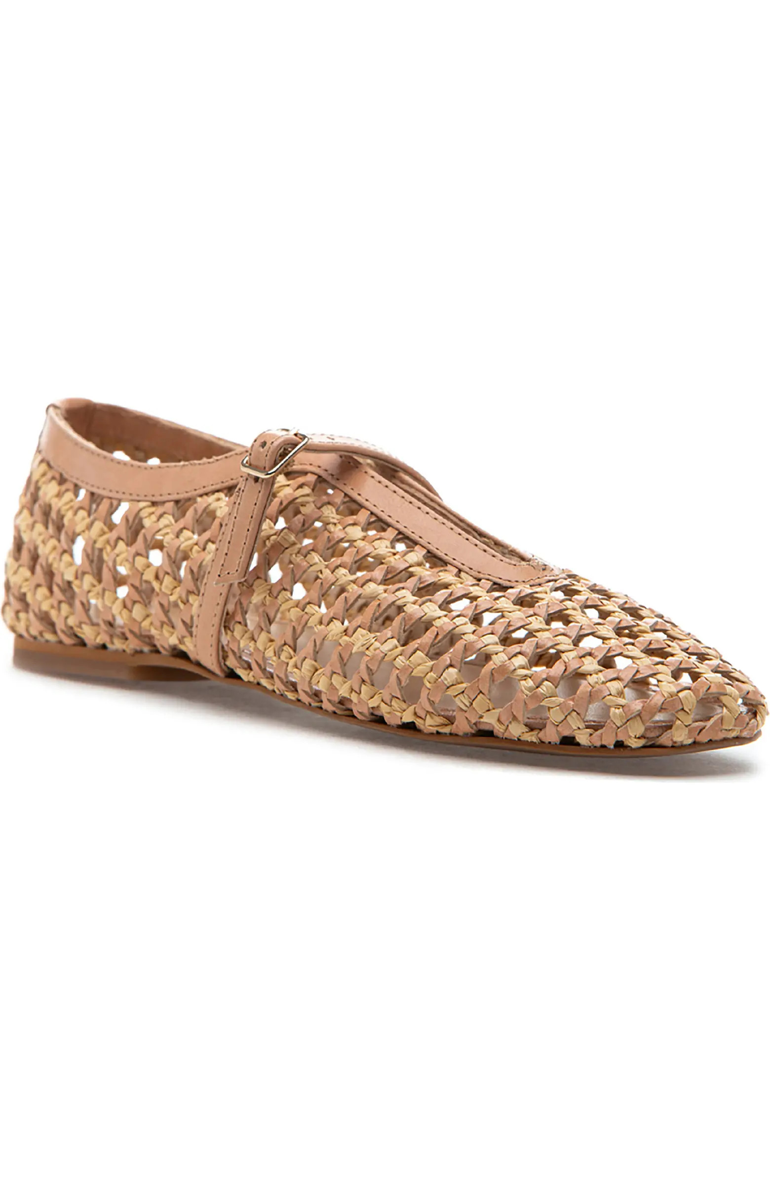 Izabel Woven Raffia Ballet Flat (Women) | Nordstrom