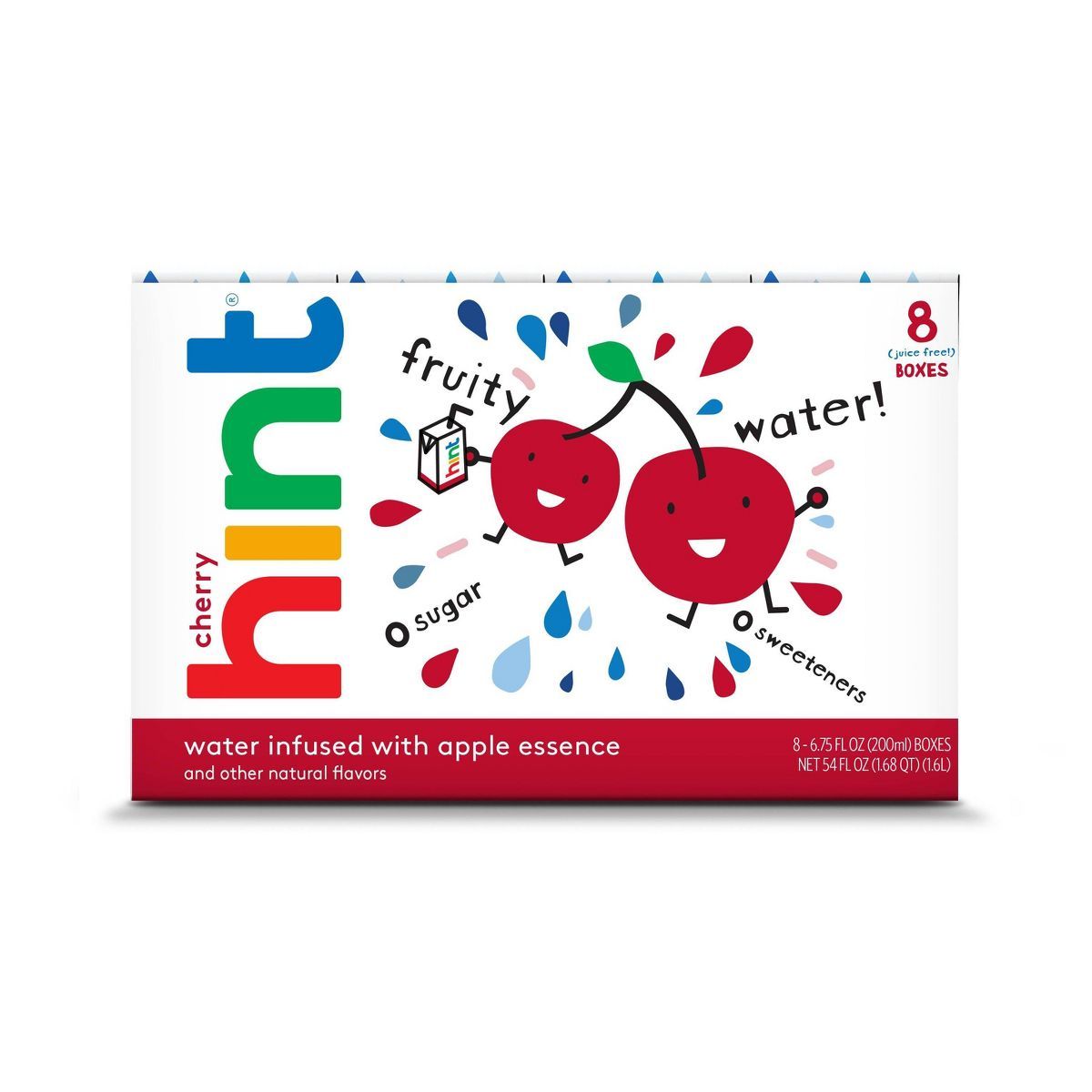 hint Kids Cherry Infused Water - 8pk/6.75 fl oz Boxes | Target