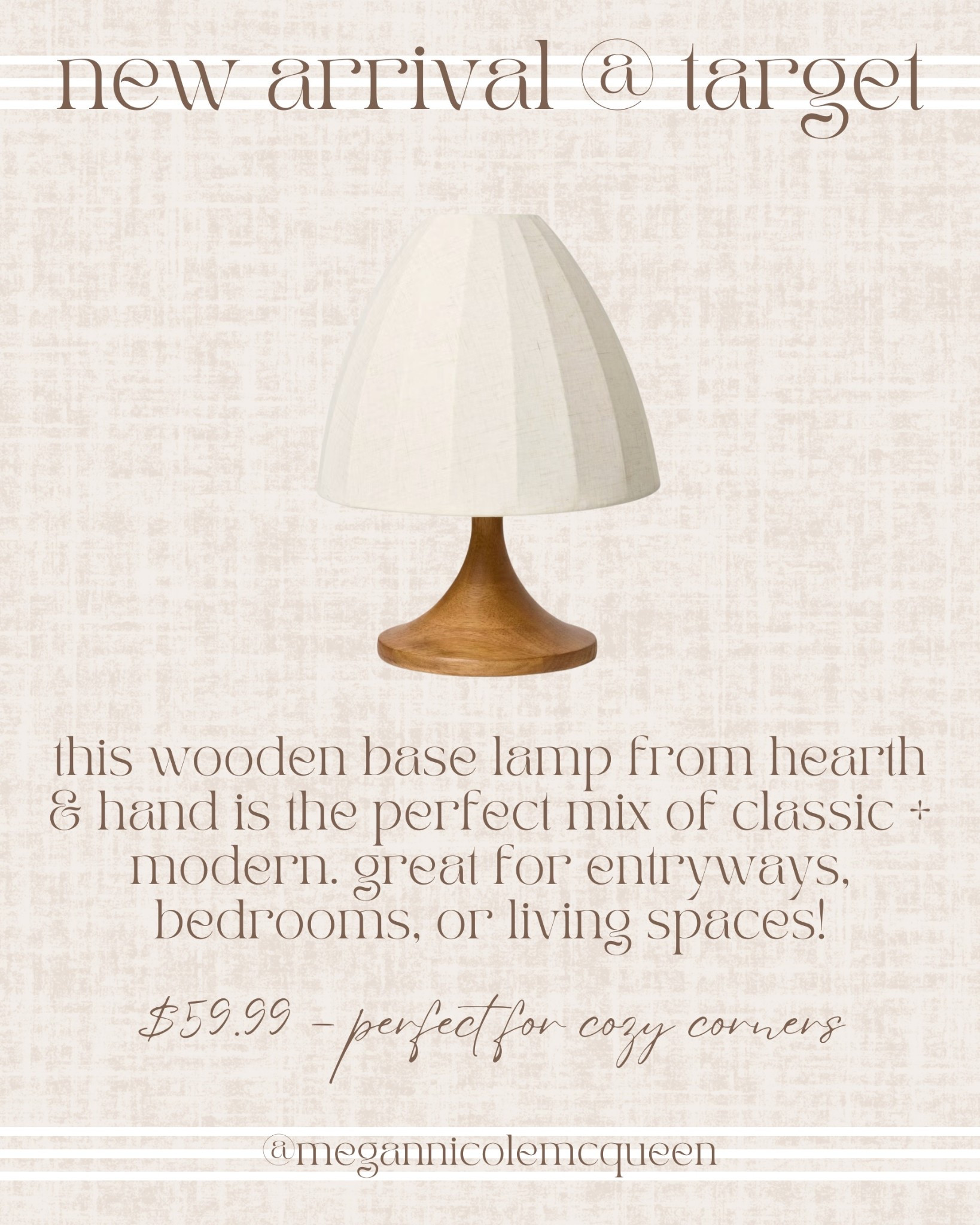 This wooden base lamp from Hearth & Hand is the perfect mix of classic and modern. Perfect for cozy corners, entryways, living rooms, or nightstands. Neutral home decor, warm lighting, timeless design — a piece that truly elevates any space.


target home decor, wood lamp, classic modern lighting, cozy lighting, neutral lamp, Hearth & Hand lamp, entryway lighting, timeless home decor, fall home finds, target new arrivals

#LTKFindsUnder100 #LTKHome #LTKSeasonal