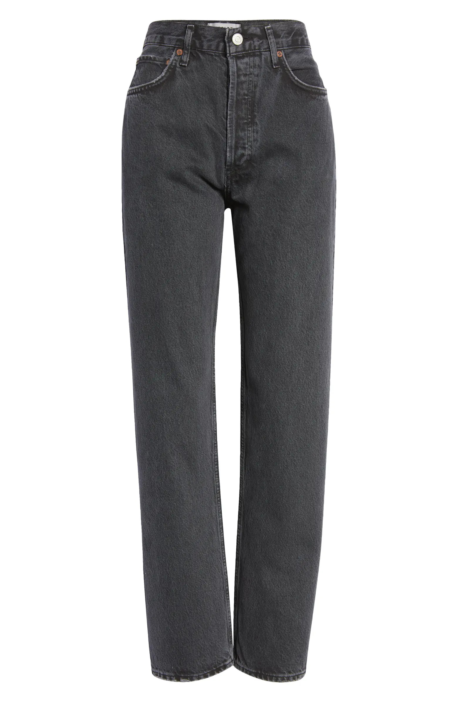 '90s Pinch High Waist Straight Leg Organic Cotton Jeans | Nordstrom Canada