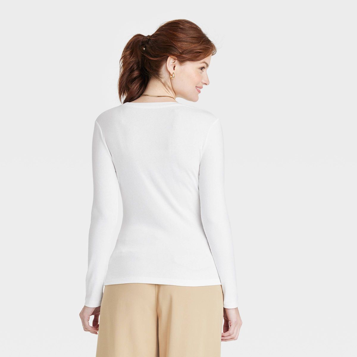 Women's Long Sleeve V-Neck T-Shirt - A New Day™ | Target