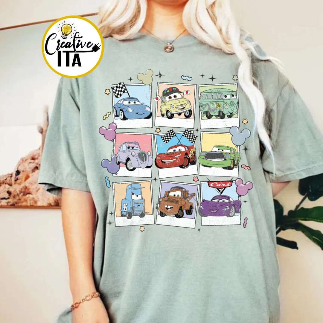 Retro Lightning Mcqueen Shirt, Vintage Disney Cars Shirt, Cars Theme Birthday, Disney Family Trip... | Etsy (US)
