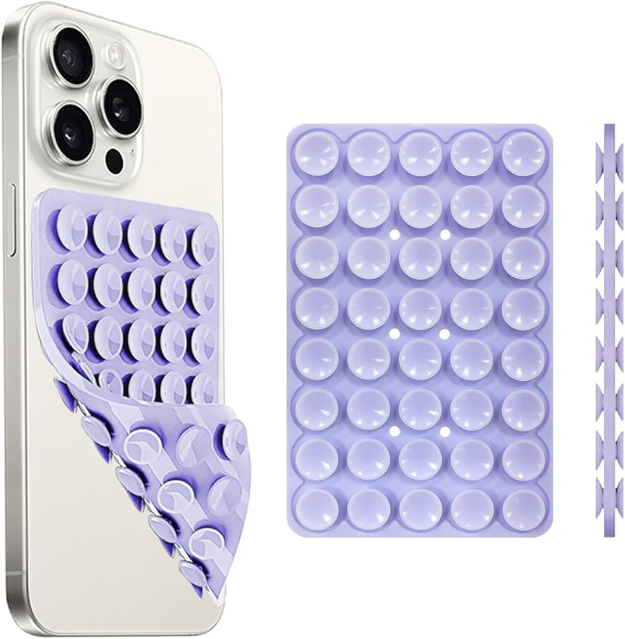 Silicone Suction Cup Phone Case Mount Double Sided, Phone Accessories Hands-Free Strong Grip Hold... | Amazon (US)