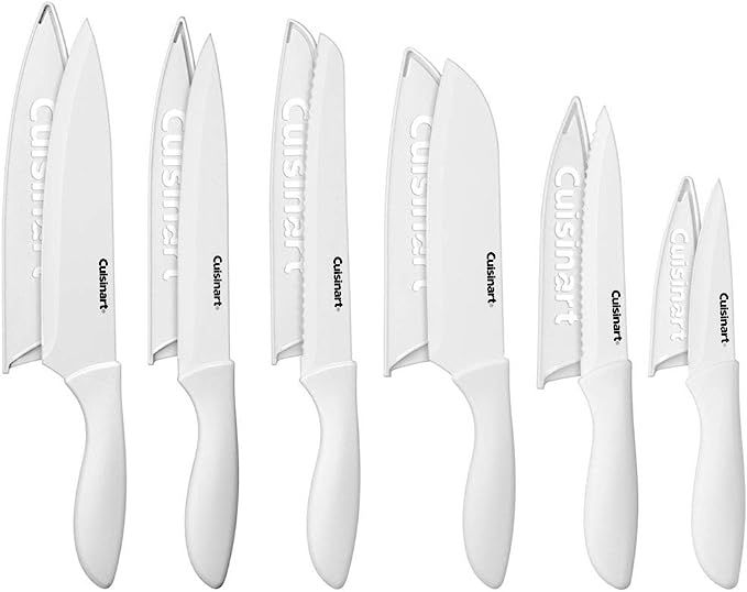 Cuisinart Advantage 12-Piece White Knife Set with Blade Guards C55-12PCWH | Amazon (US)