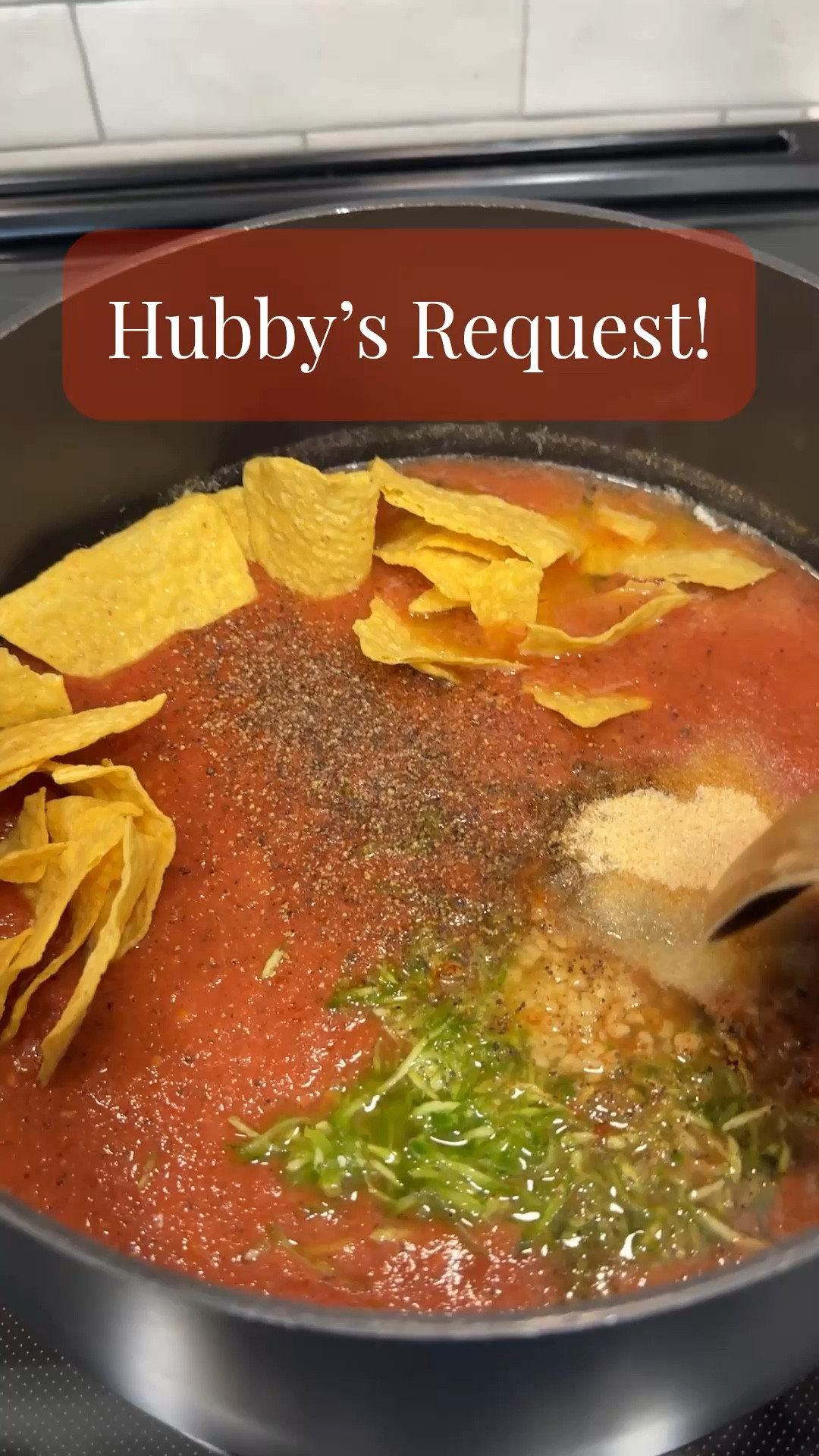 My husband loves this tortilla soup!

32 ounces chicken broth
14 ounce fire roasted garlic diced tomatoes 
2 cans fire roasted rotel
Salt/pepper to taste
Cumin (1 tbs)
Chili powder (2 tsp)
Onion powder (2 tsp)
Minced garlic (1 tbs)
Shredded jalapeño 
Handful of tortilla chips
Chicken breast

Add all canned tomatoes to a blender and blend until smooth. 

Add to large pot with everything else except the chicken breast. Stir and cover  

Cook on low for about 2 hours to let all the flavors come together. 

Use an emulsifier to make smooth. 

Add shredded chicken and serve hot with your favorite toppings!

#LTKvlog #LTKdayinmylife #LTKfoodie