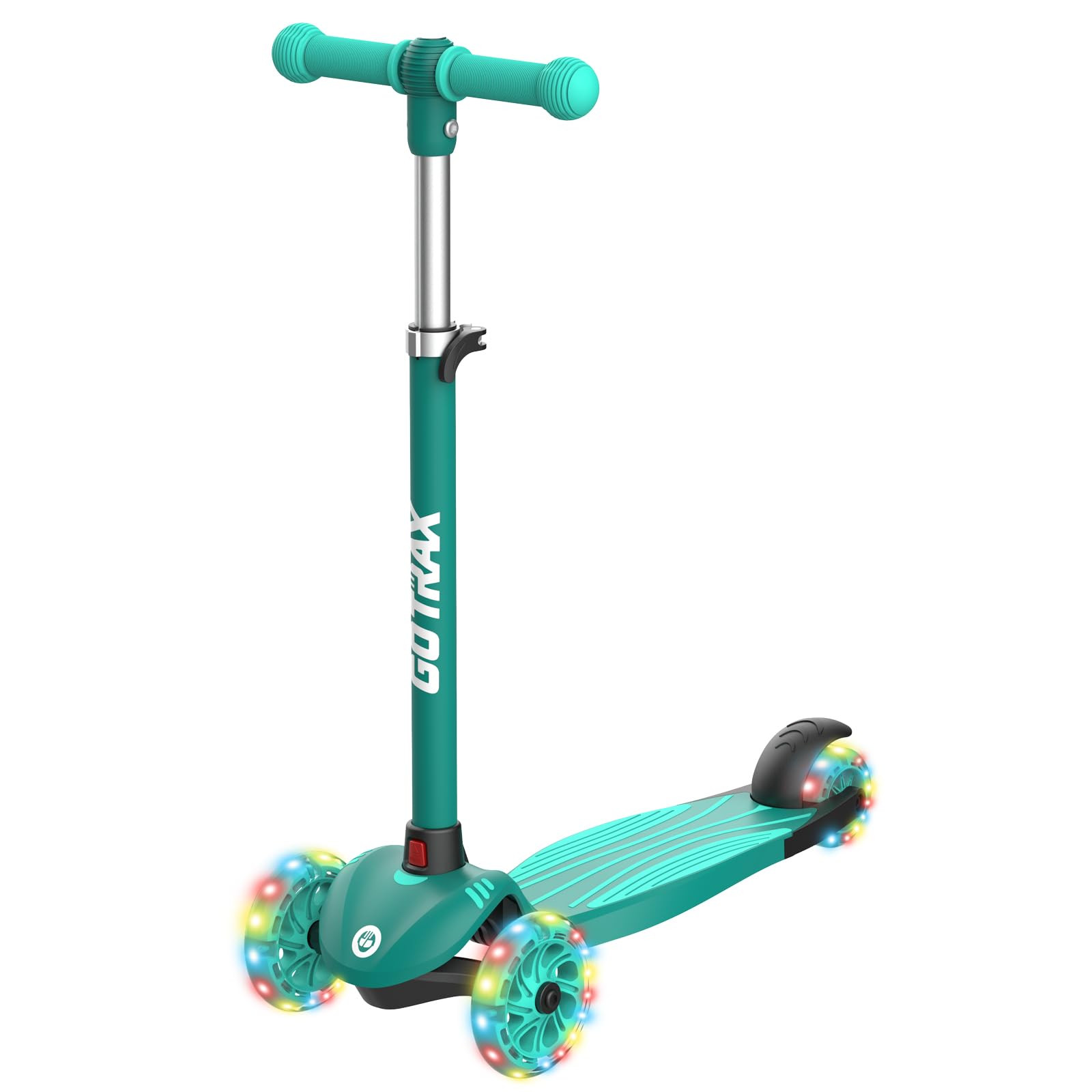 Gotrax KS1 Kids Kick Scooter, LED Lighted Wheels and 3 Adjustable Height Handlebars, Lean-to-Stee... | Amazon (US)