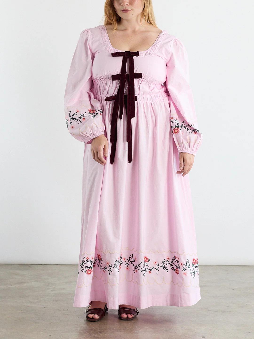 Dakota Dress - Pink Embroidery | Lisa Says Gah