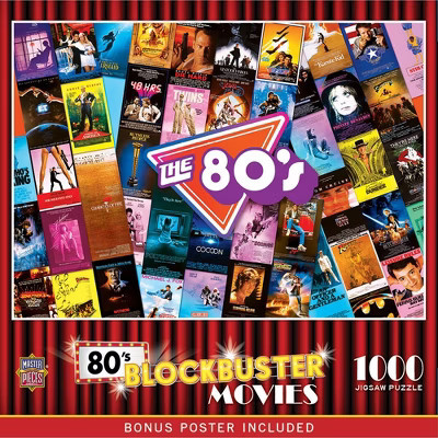 MasterPieces 1000 Piece Jigsaw Puzzle - 80's Blockbusters - 19.25"x26.75" | Target