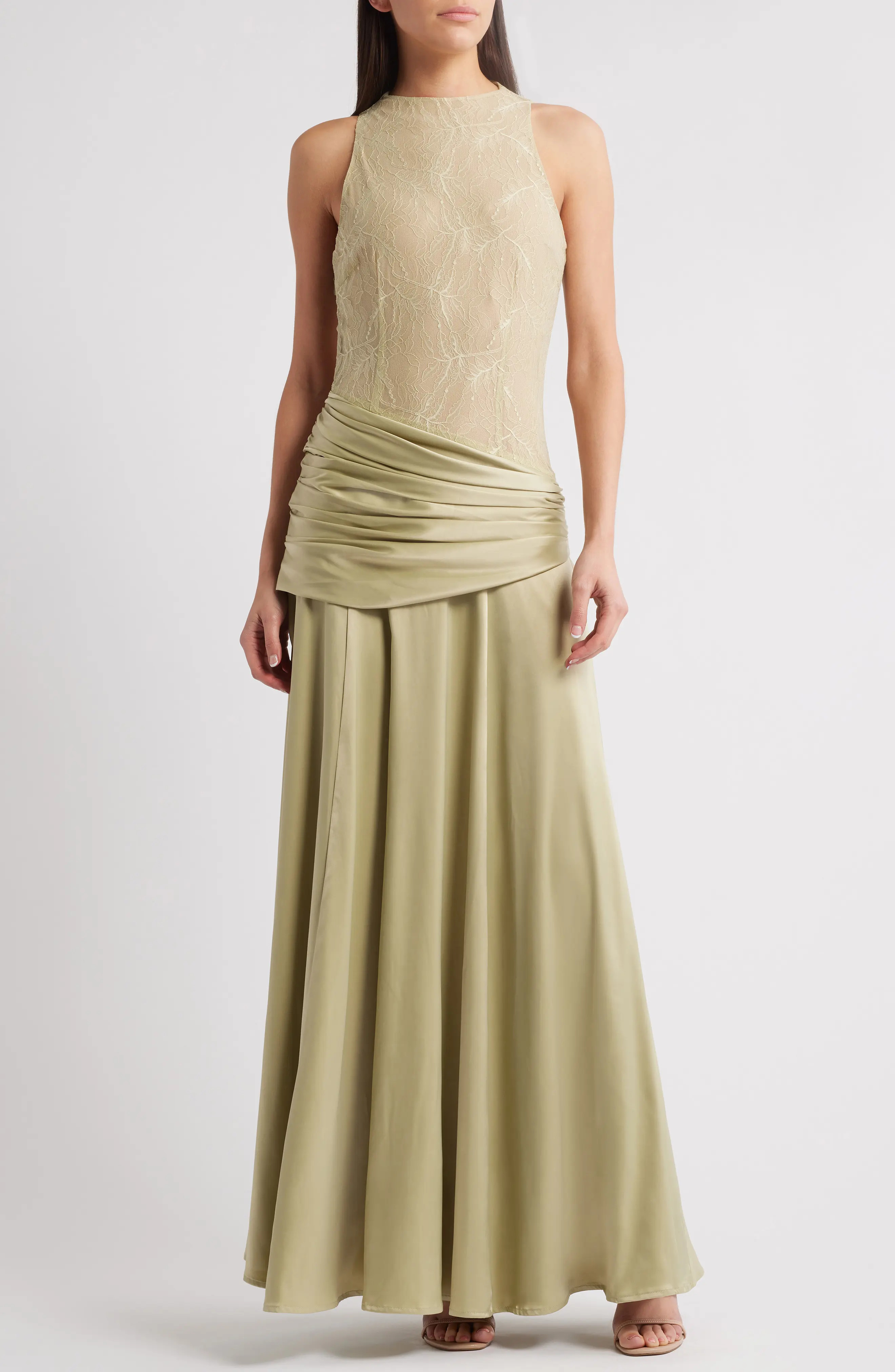 Dalia Mixed Media Gown (Women) | Nordstrom | Nordstrom