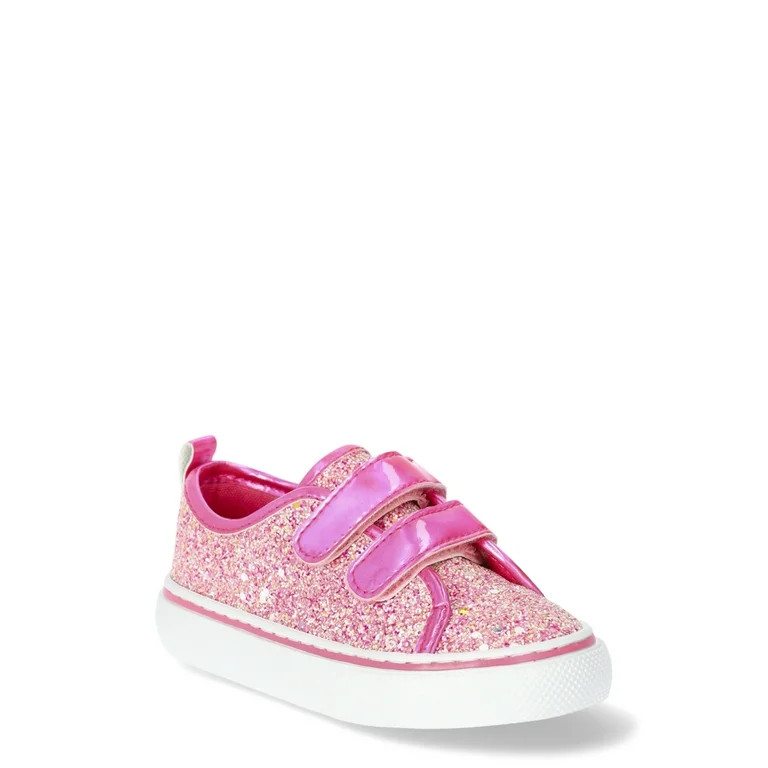 Wonder Nation Toddler Girl Canvas Skate Sneakers | Walmart (US)
