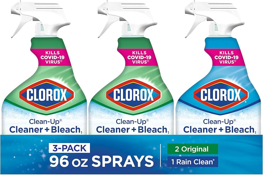 Clorox Clean-Up Cleaner + Bleach1 Value Pack, Household Essentials, 32 Fl Oz Each, Pack of 3 | Amazon (US)