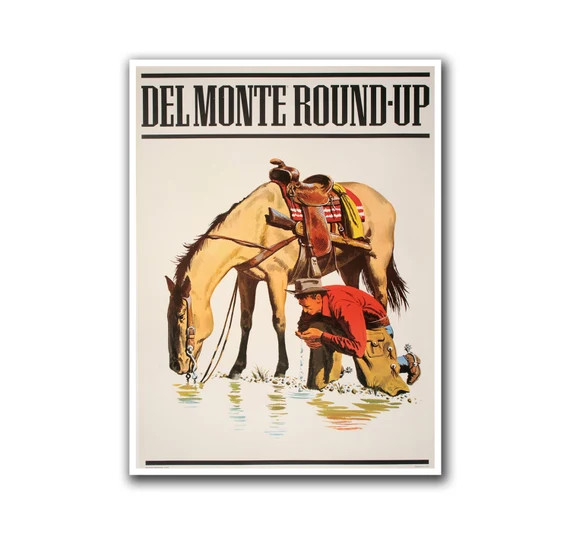 Vintage Rodeo Poster Travel Art Print Western Decor (H14) | Etsy (US)