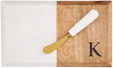 INITIAL MARBLE AND WOOD SET | Amazon (US)