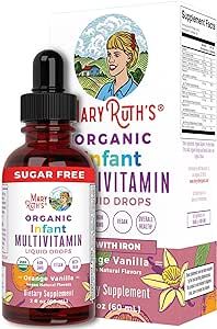 MaryRuth Organics Multivitamin & Multimineral with Iron for Infants | USDA Organic | Sugar Free |... | Amazon (US)