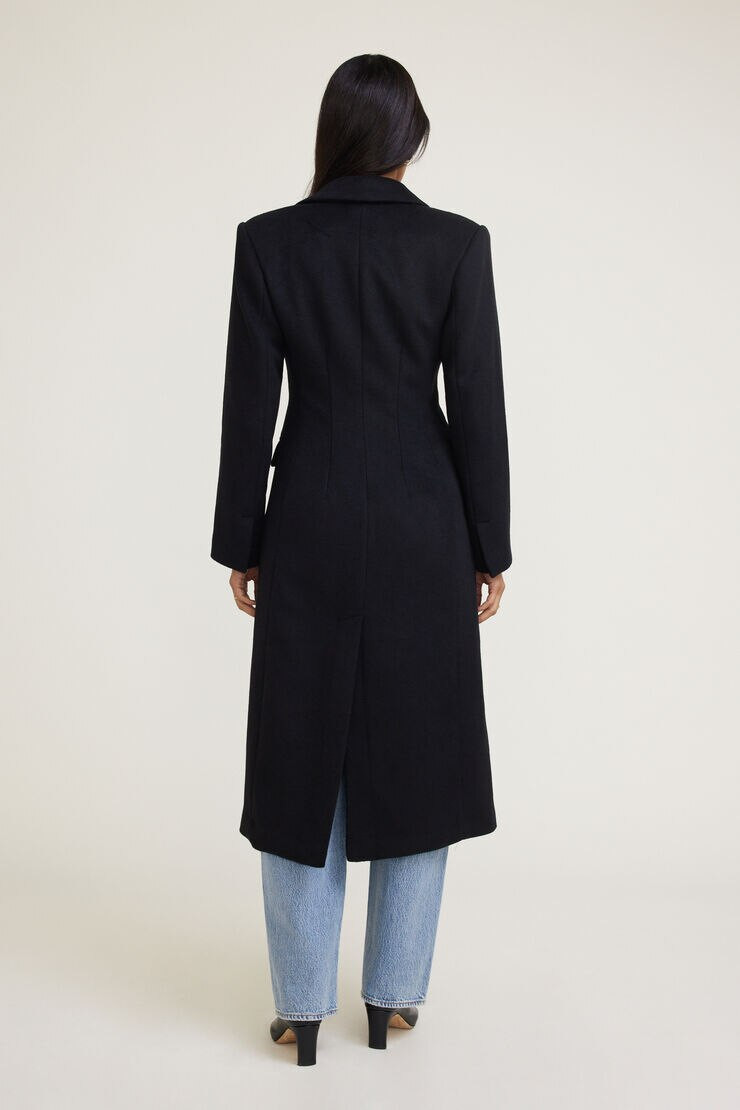Cinched Wool Coat | Dynamite Clothing