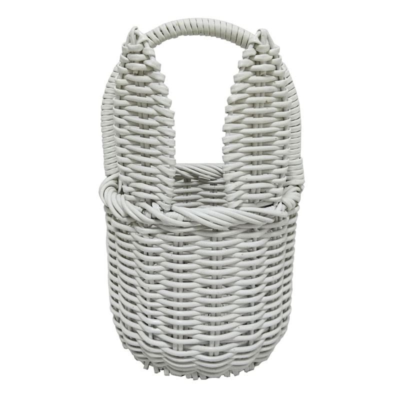 Woven Bunny Ears Easter Basket, White | At Home