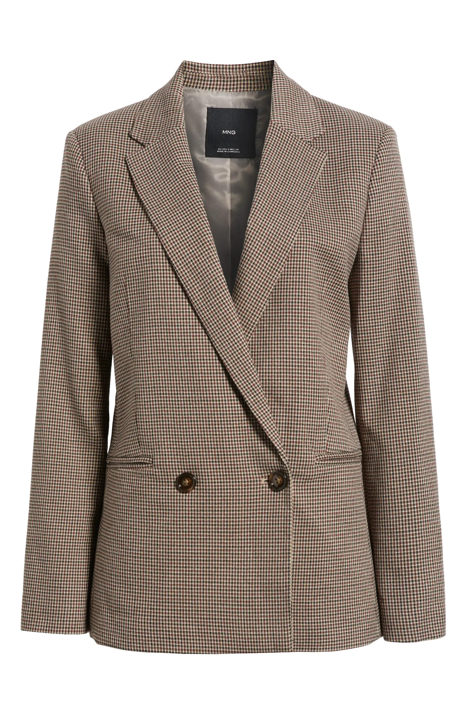 Houndstooth Double Breasted Blazer | Nordstrom
