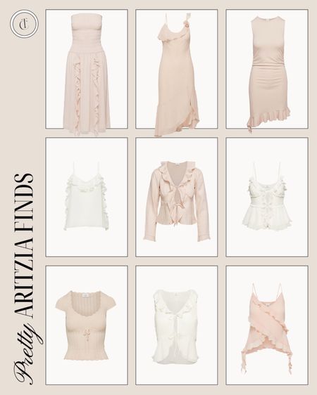 Pretty Aritzia finds: soft pink tops, flowy summer tops, blush pink dresses, white summer tops

#LTKStyleTip #LTKFindsUnder100