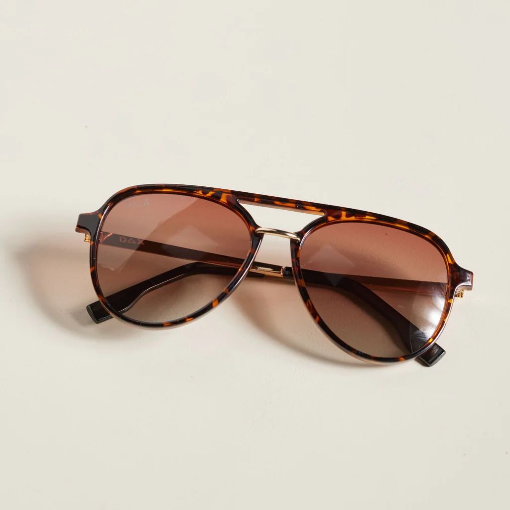 Earhart Cheetah Sunglasses | Nickel and Suede