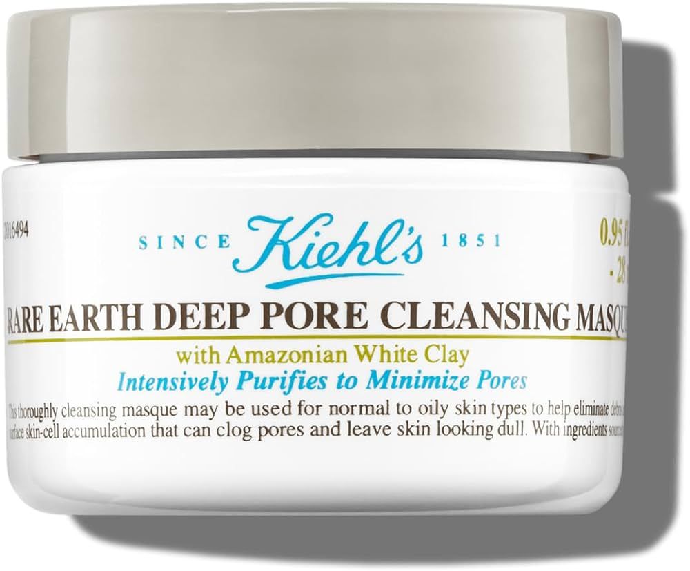 Kiehl's Rare Earth Deep Pore Cleansing Mask, Pore-Minimizing Face Mask for Clogged Pores, Detoxif... | Amazon (US)