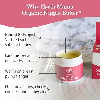 Earth Mama Organic Nipple Butter™ | Nipple Cream Safe for Breastfeeding | Postpartum Essentials... | Amazon (US)
