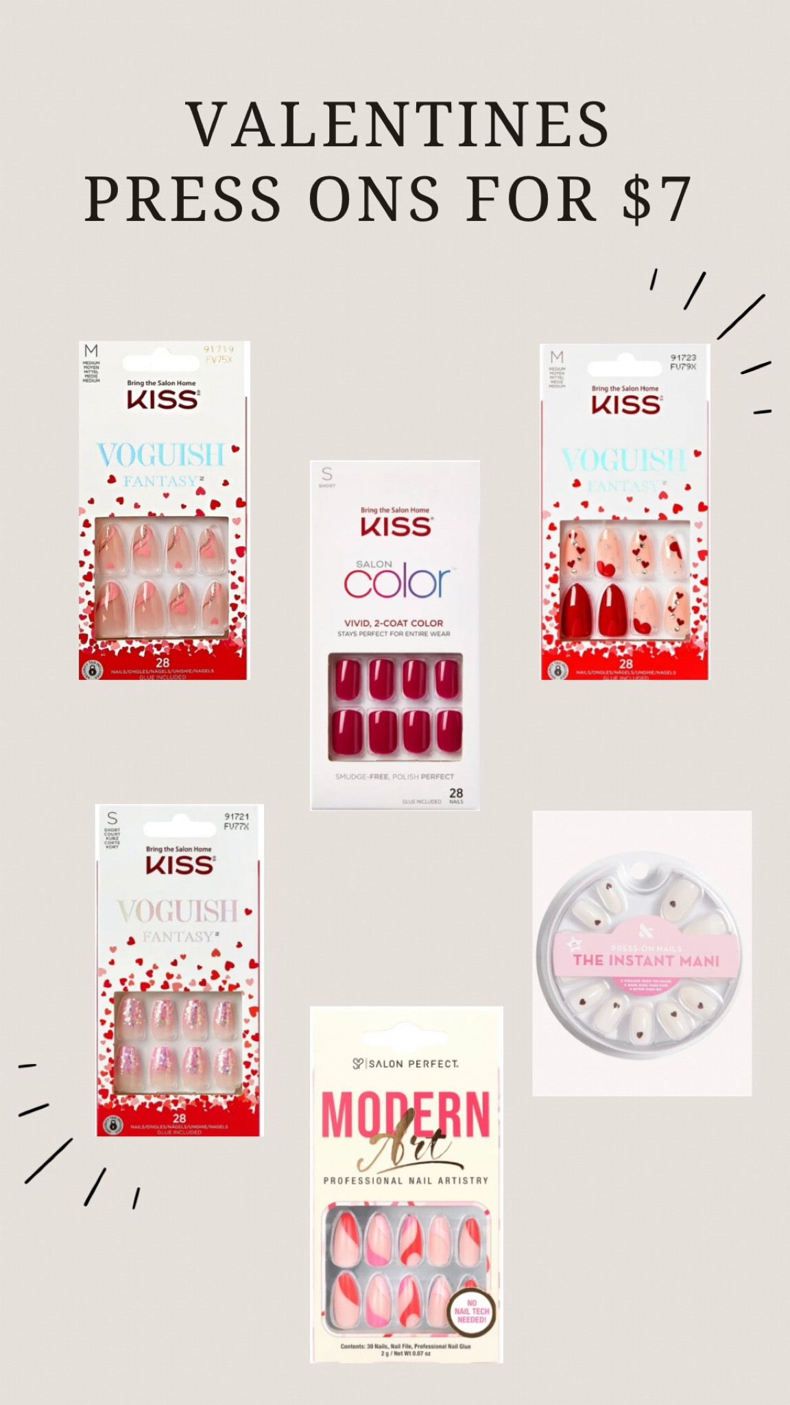 Valentines nails!💗
Press ons cheap nails red nails pink nails easy manicure mom nails 

#LTKstyletip #LTKbeauty #LTKSeasonal