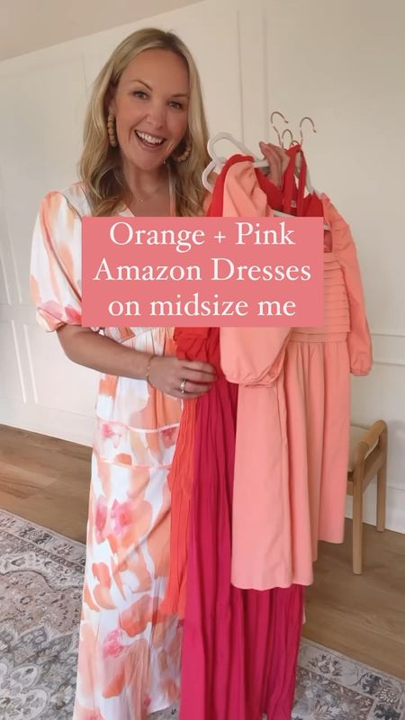 Coral and pink Amazon dress haul! These colors are so pretty and would be perfect for vacation or a spring/summer occasion! I’m wearing a medium!

#LTKstyletip #LTKSeasonal #LTKmidsize