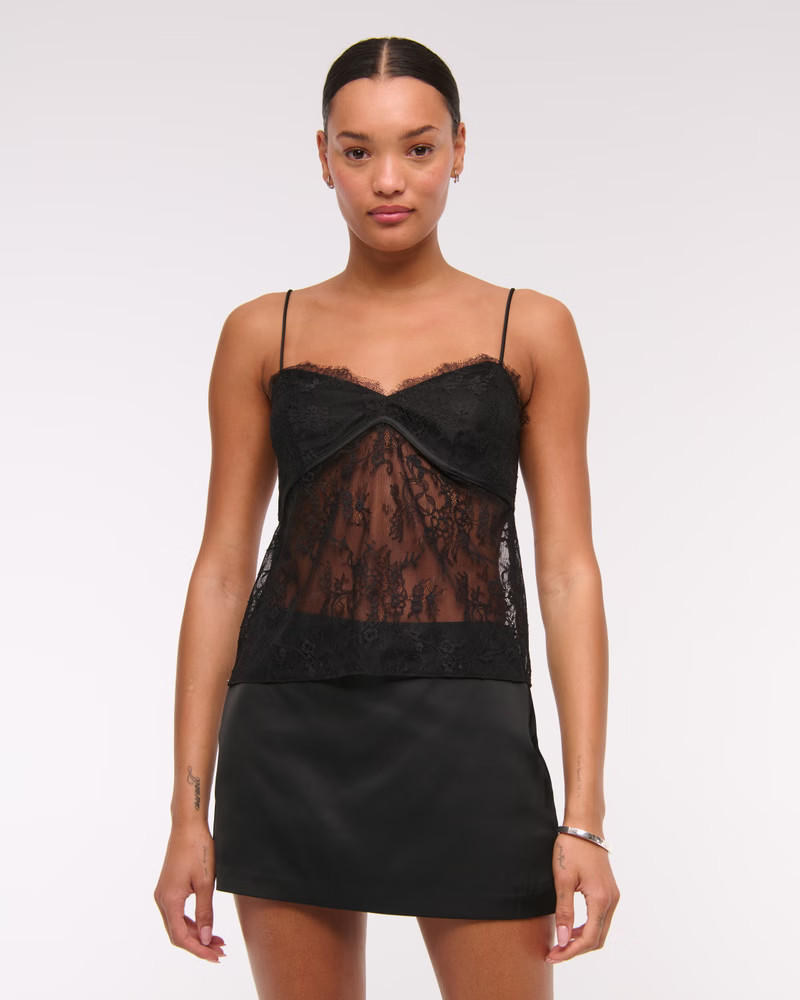 Women's The A&F Scarlett Mid Rise Satin Mini Skort | Women's Bottoms | Abercrombie.com | Abercrombie & Fitch (US)