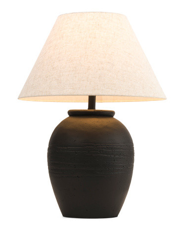 27in Artisan Jug Table Lamp With Tapered Shade | TJ Maxx
