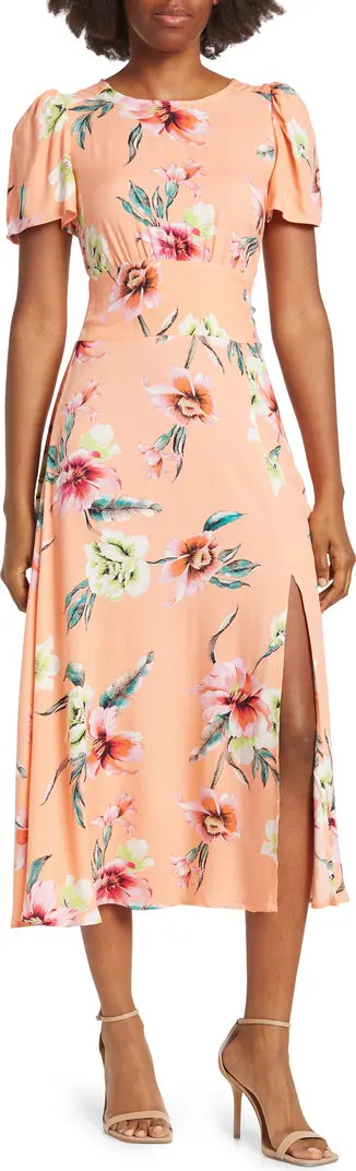 Jamie Print Open Back Short Sleeve Dress | Nordstrom Rack