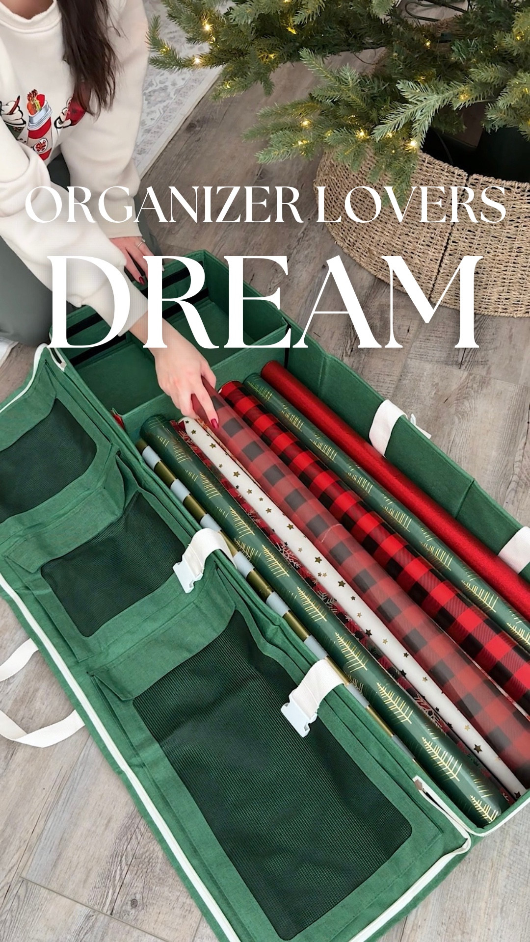 Your future self will thank you for getting this Christmas wrapping paper organizer! Snag the Little Elf wrapping paper cutter while you’re at it ✨

christmas organization, holiday storage hack, christmas amazon find, gift wrapping organizer, holiday declutter, festive home hack, christmas essentials, holiday home find, amazon christmas must have, amazon must haves, amazon affiliate #organizationtips #christmashacks #amazonfinds