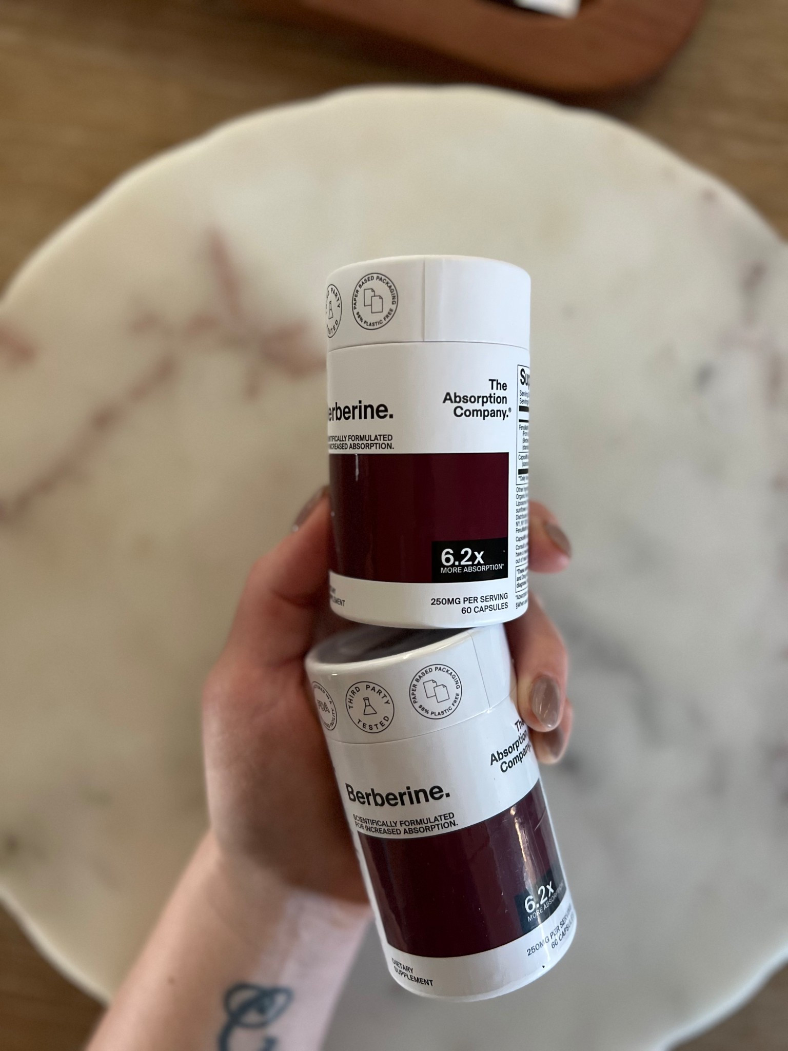 Trying a new berberine from the absorption company. I was using JS Health Berberine for past month and switched to this one. 

#LTKdayinmylife #LTKfitnessgoals #LTKselfcare