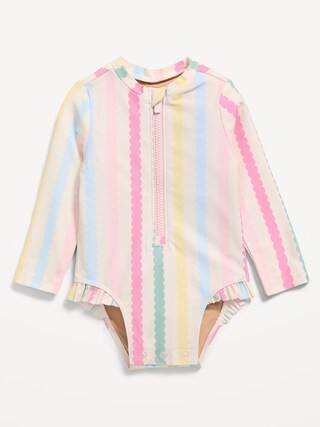 Long-Sleeve Rashguard Swim One-Piece for Baby | Old Navy (US)